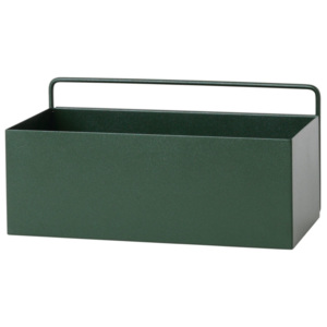 Ferm Living Nástenný box Wall Box Rectangle, dark green