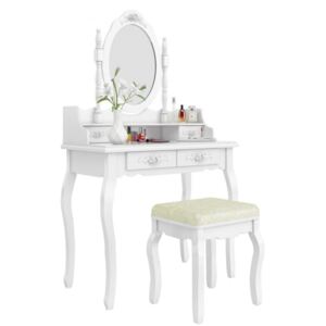Toaletný stolík Barocco + DARČEK LED make up zrkadlo