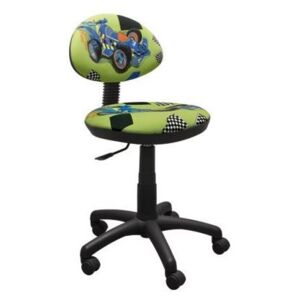 MAXMAX Dětská otočná židle KIERAN - FORMULE zelená