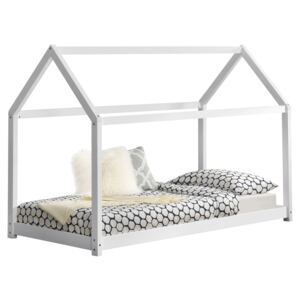 [en.casa] Detská posteľ AAKB-8784 70x140 cm biela