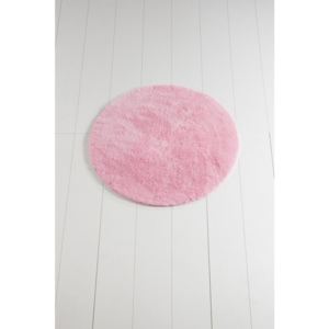 Ružová kúpeľňová predložka Colors of Cap, ⌀ 90 cm