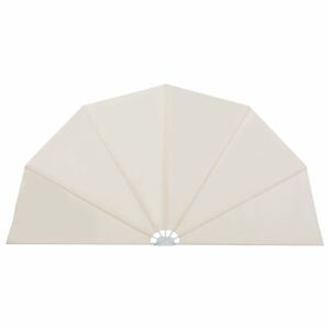 Skladacia zástena na balkón 160 cm Krémová