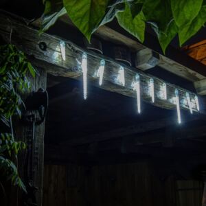 LED svetelné cencúle 10ks - reťaz