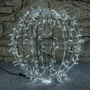 LED svetelná guľa ľadovo biela - 60cm