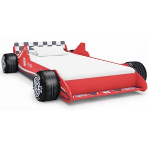Detská posteľ pretekárske auto 90x200 cm červená