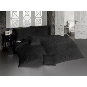Matějovský Damaškové posteľné návliečky Lolita čierna, 100% Egyptská Bavlna, 1x70x90/1x140x200cm, Čierna, Novinka