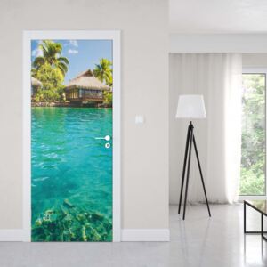 GLIX Fototapeta na dvere - Tropical Lagoon Villas