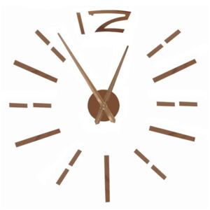 3D Nalepovacie hodiny DIY Clock BIG Time L, medené 80-130cm