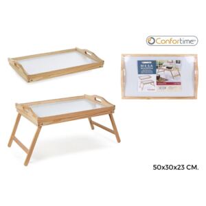 Skladací drevený stolík do postele, Confortime 50x30cm