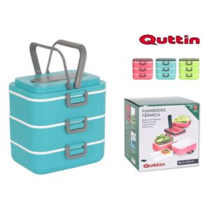 Termobox na jedlo Quttin 9842, trojdielný 2,25L