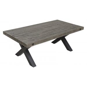 Konferenčný stolík Thor 120cm z píniového dreva - sivá »