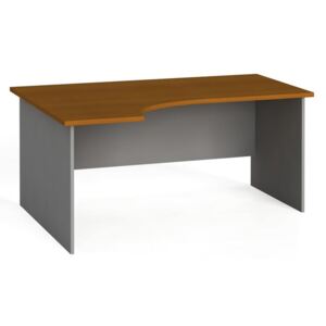 Ergonomický kancelársky pracovný stôl 160x120 cm, čerešňa, ľavý