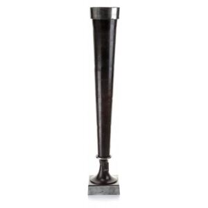 Aluro, Vintage - industriálna vysoká kovová váza Hermes Aluro XXL, 23x23x136 cm, A00799 ES