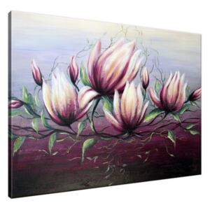 Ručne maľovaný obraz Kvety magnólie 115x85cm RM2382A_1AS