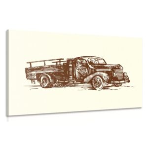 Obraz retro nákladné auto