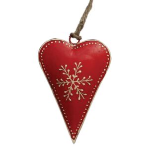 Červené vianočné dekorácie Rex London Snowflake