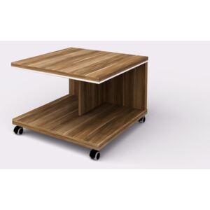 Konferenčný stolík Wels - mobilný, 700 x 700 x 500 mm, merano