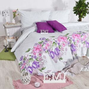 Obliečky bavlnené Kiara ružové EMI 200x140 + 90x70 cm