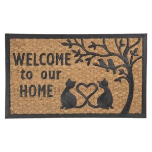 Rohožka pred dvere Welcome to our home - 75 * 45 * 1 cm