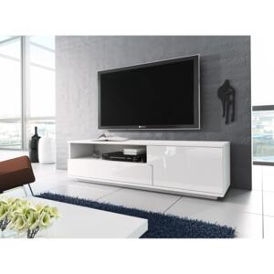 TV2 televízny stolík, biela/bielylesk