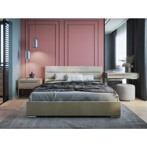 PROXIMA.store - Luxusná posteľ BARI - béžová - 140 Veľkosť postele: Pre matrac 140 x 200 cm
