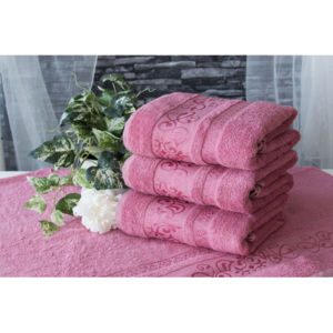 XPOSE ® Bambusový ručník CATANIA - pudrová 50x90 cm