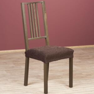 Luxusné multielastické poťahy ZAFIRO čokoládové stoličky 2 ks 40 x 40 cm
