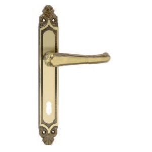 Dverové kovanie COBRA IKARUS (OF) - PZ kľučka-kľučka otvor na cylindrickú vložku/OF (bronz hnědý, tmavý)