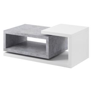 Konferenčný stolík Bota 97, Farby: biela / beton colorado