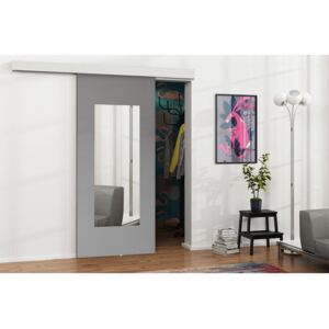 Posuvné dvere Mereno VII 100, Farba:: biela / grafit + zrkadlo