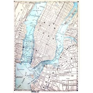 Falc Obraz na plátne - NY mapa, 50x70 cm