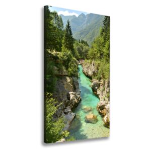 Foto obraz canvas Jazero v horách pl-oc-70x140-f-99672886