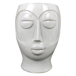 PRESENT TIME Sada 3 ks – Biely kvetináč Mask