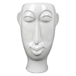 PRESENT TIME Sada 3 ks – Biely kvetináč Mask Long