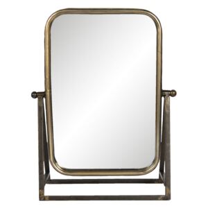 Vintage stojacie zrkadlo v zlatom ráme Nazaire - 28 * 10 * 36 cm