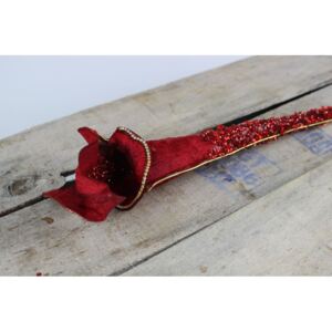 Červený umelý kvet saracénie 68cm