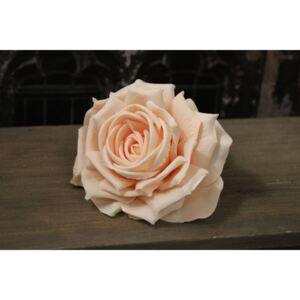 Oranžová svetlá ruža hlava 15cm