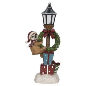 Vianočné dekoračné lampáš s leňochodom - 15 * 10 * 34 cm