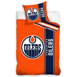 NHL Hokejové obliečky Edmonton Oilers Belt 140x200/70x90 cm