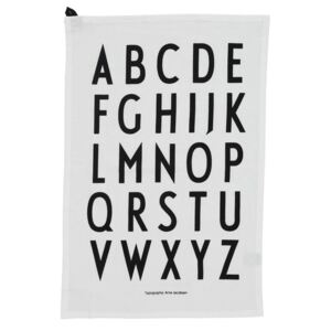 Bavlnená utierka Design Letters White - set 2ks