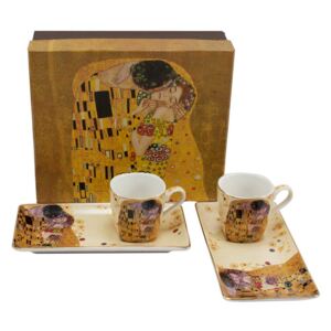 Home Elements Espresso set, 2 šálky s podtáckami, Klimt