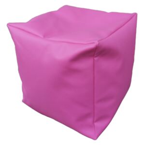 Praktická sedacia kocka ponožka taburetka 40 x 40 cm růžová - 26D