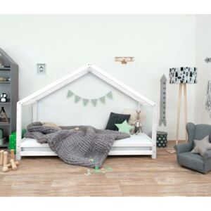 Benlemi Detská posteľ domček SIDY Zvoľte farbu: Biela, Rozmer: 70 x 160 cm