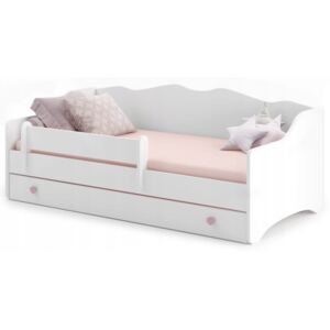 Detská posteľ Ema 160x80 + bariéra + úložný box Farba: Sivá