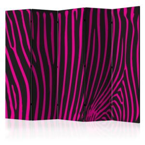 Paraván - Zebra pattern (violet) [Room Dividers] 225x172