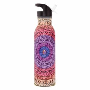 Bodhi Yoga Bodhi Bottle Fľaša so slamkou z nerezovej ocele 700 ml Farba: Ružová