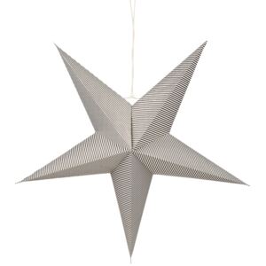 Butlers LATERNA MAGICA Papierová dekoračné hviezda 60 cm - čierna/zlatá