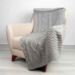 Sivá deka Totu, 170 × 130 cm
