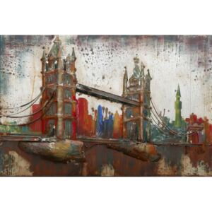 Kovový obraz - Tower Bridge, 80x120 cm