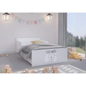 Detská posteľ PUFI + potlač 80x160 cm Macko Nie